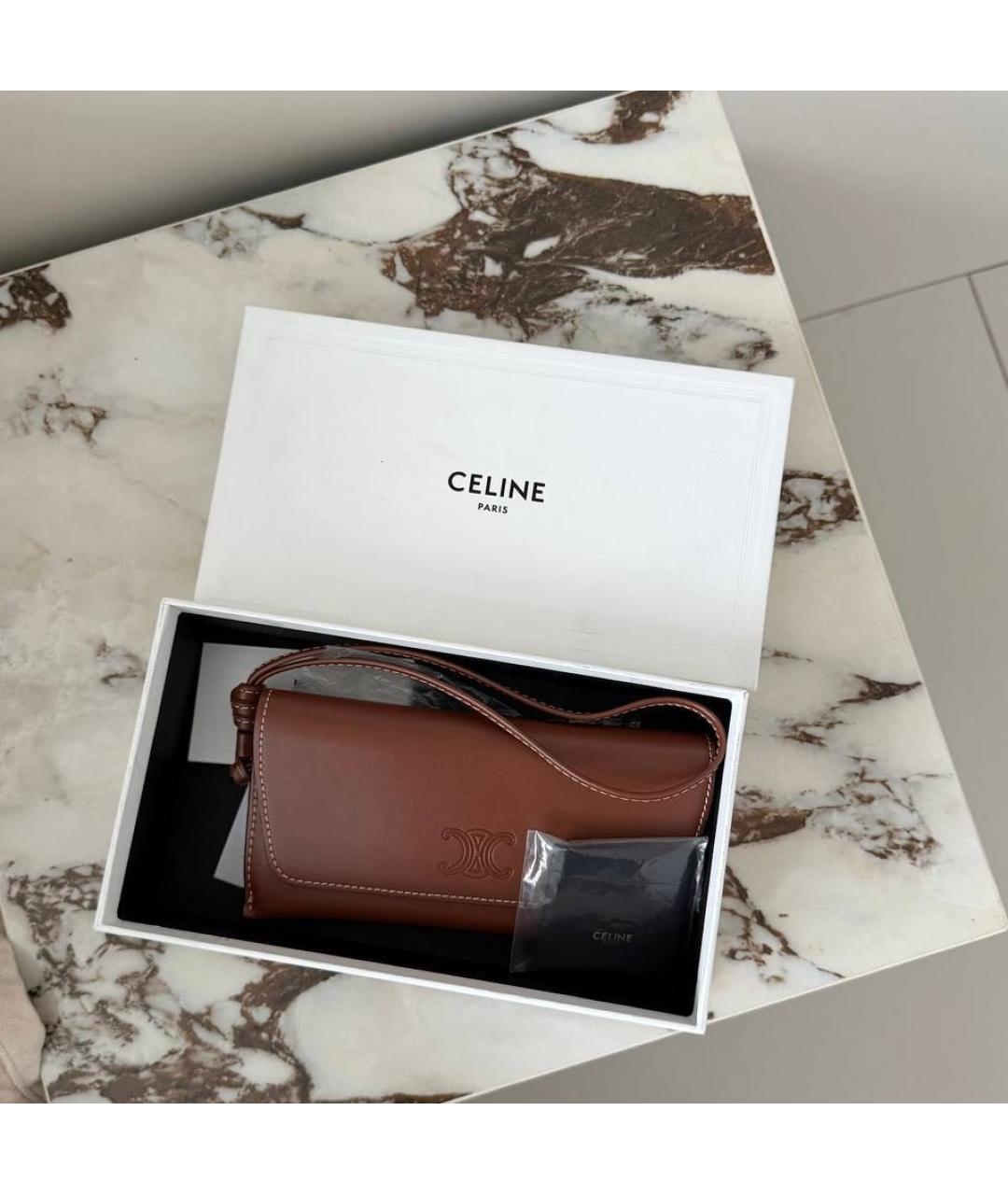 CELINE Коричневые солнцезащитные очки, фото 2