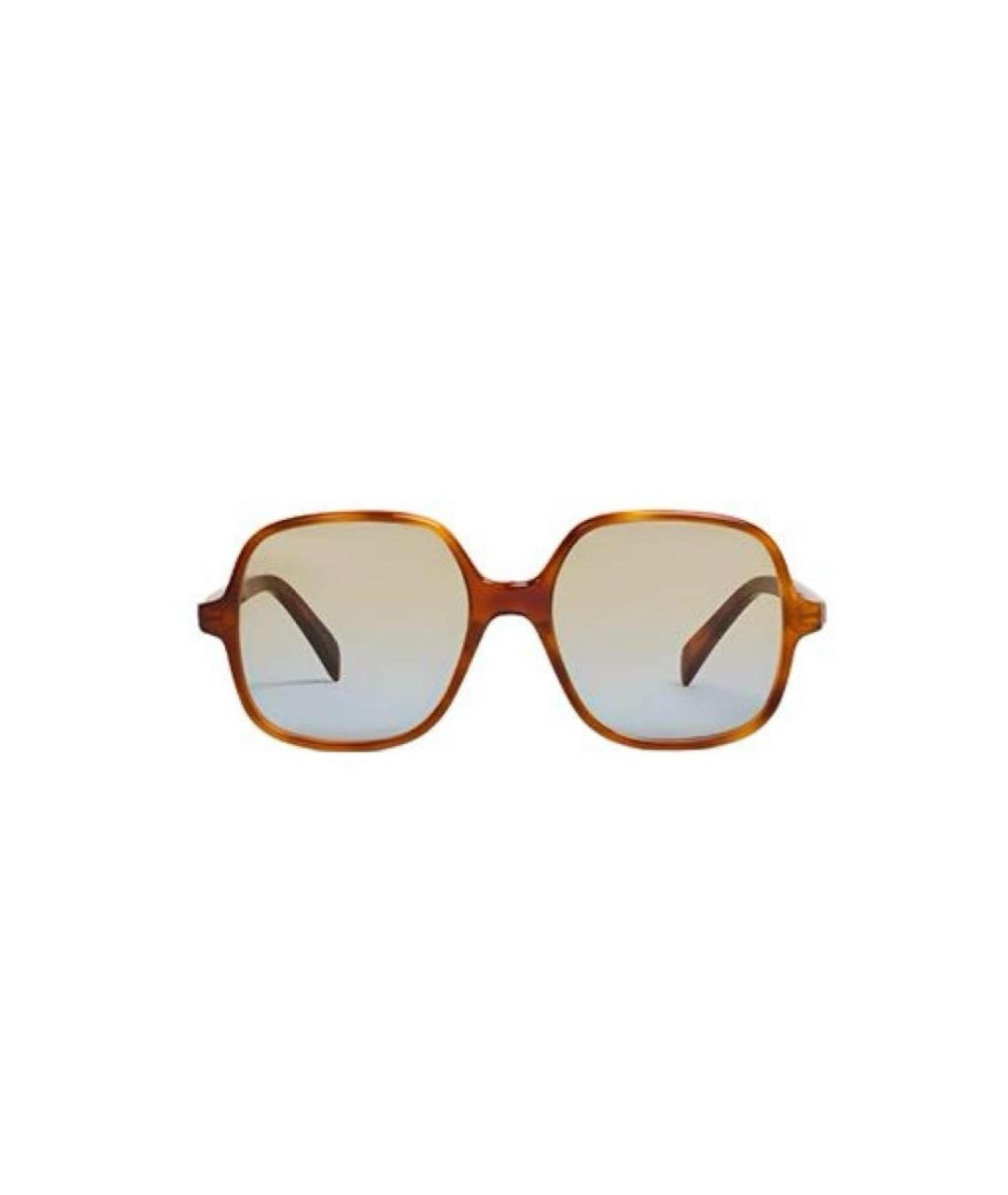CELINE Коричневые солнцезащитные очки, фото 8