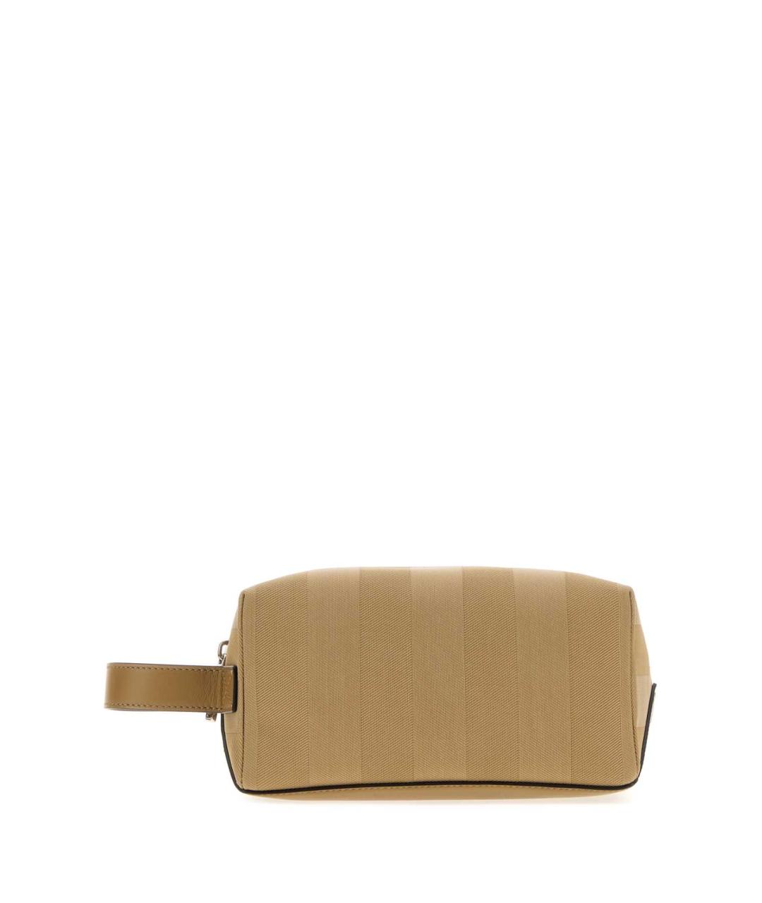 FENDI Бежевая барсетка из канвы, фото 1