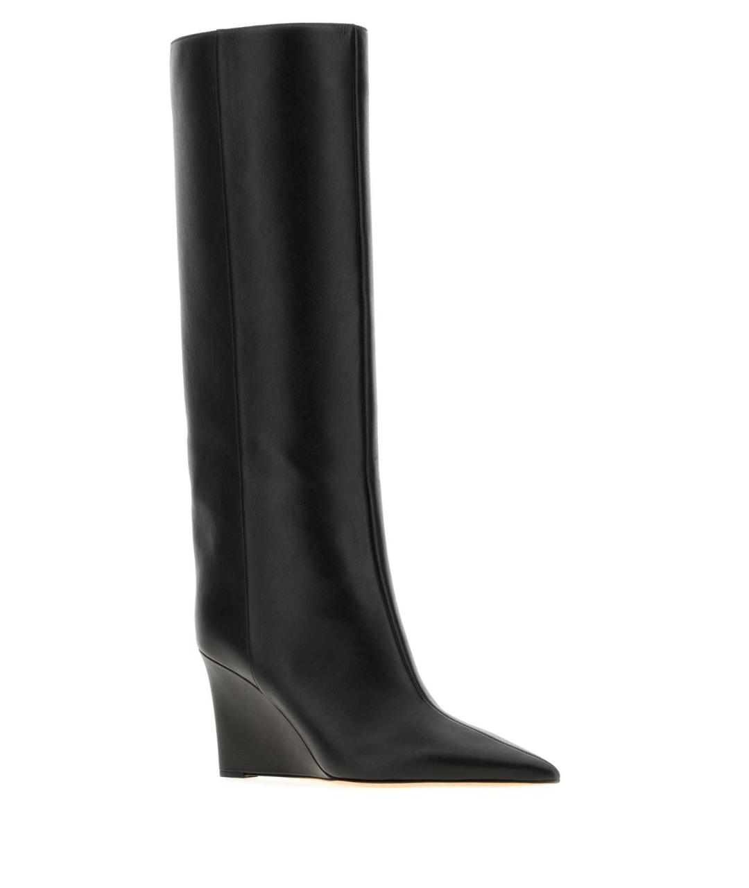 JIMMY CHOO Черные кожаные сапоги, фото 2
