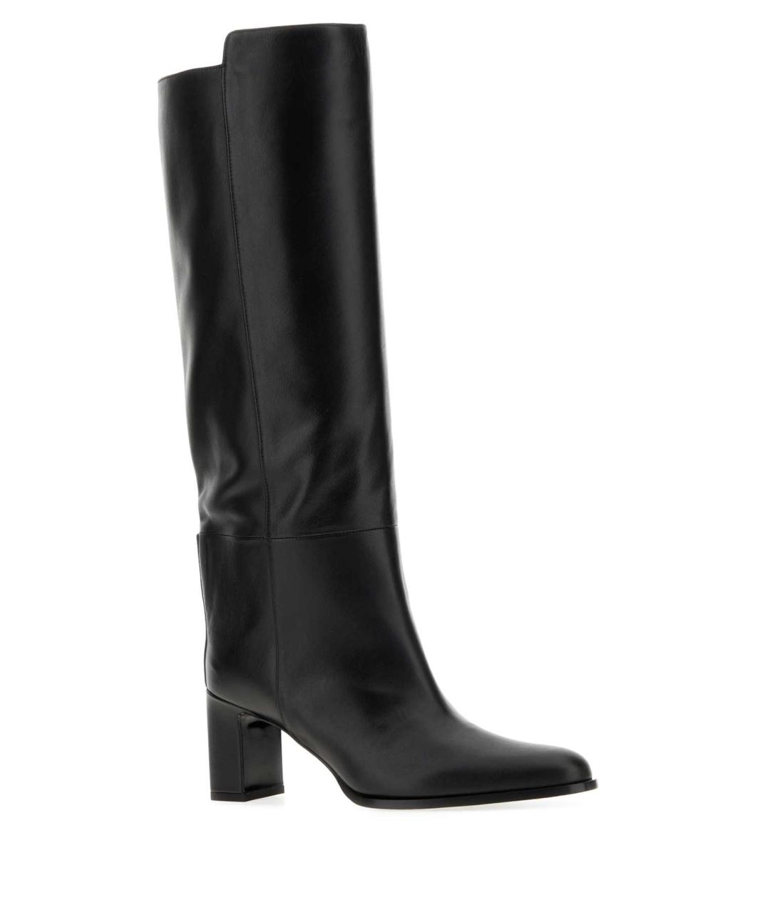 JIMMY CHOO Черные кожаные сапоги, фото 2