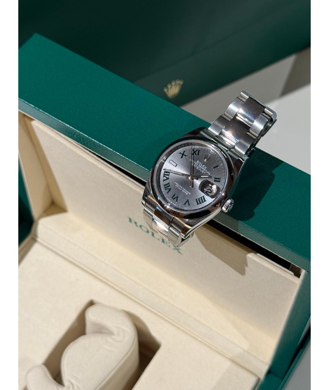 ROLEX Серебряные металлические часы, фото 3