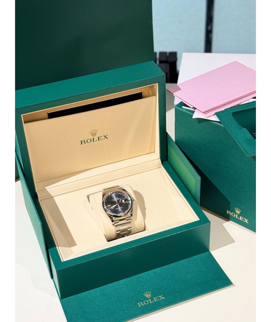 ROLEX Серебряные металлические часы, фото 2