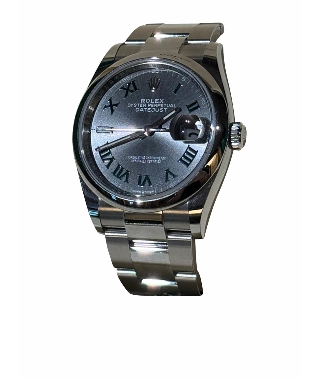 ROLEX Серебряные металлические часы, фото 1