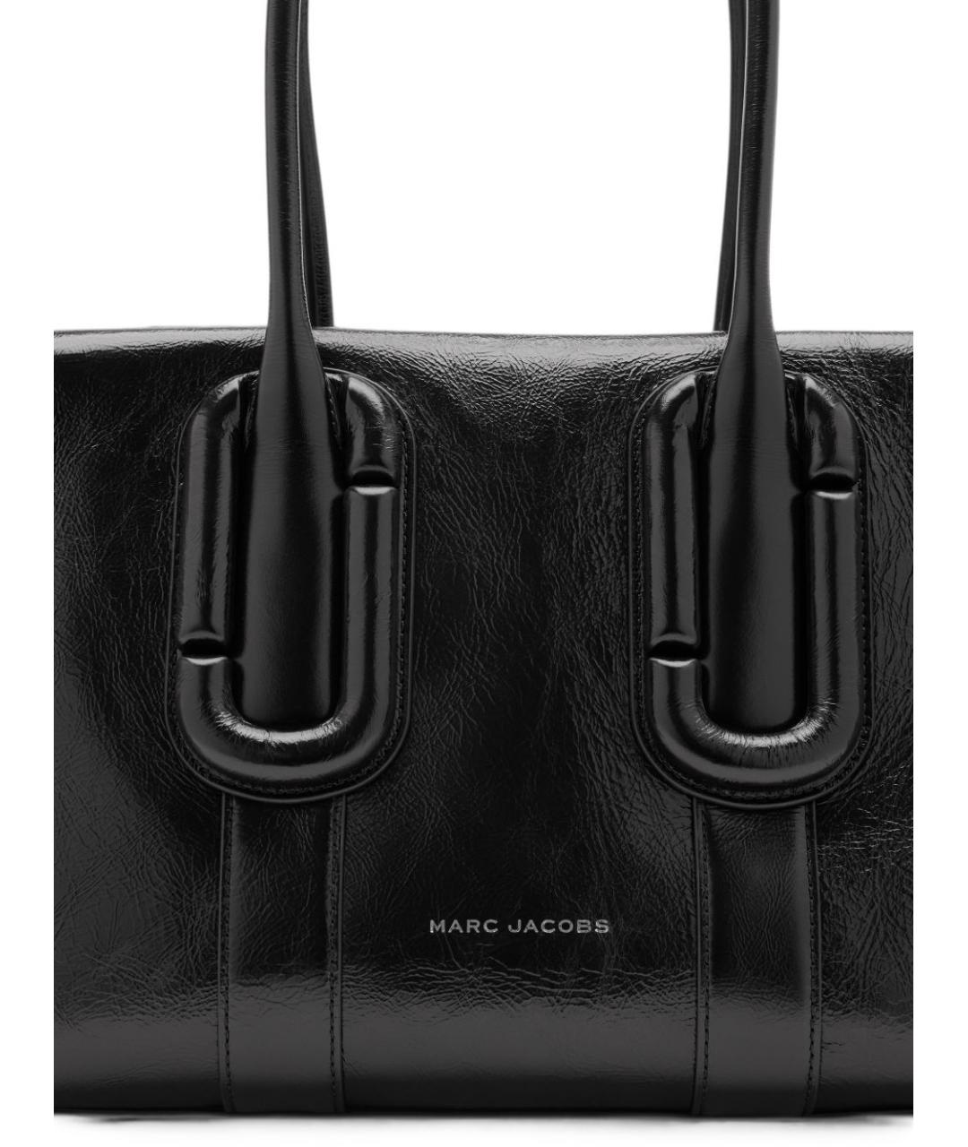 MARC JACOBS Черная кожаная сумка тоут, фото 5