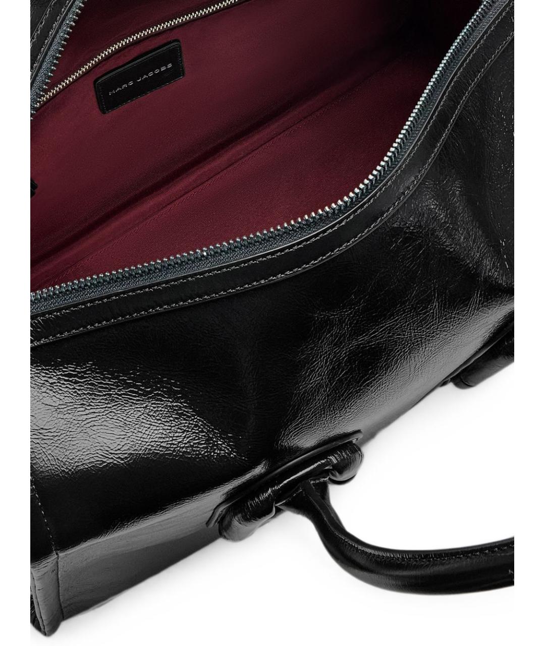 MARC JACOBS Черная кожаная сумка тоут, фото 6