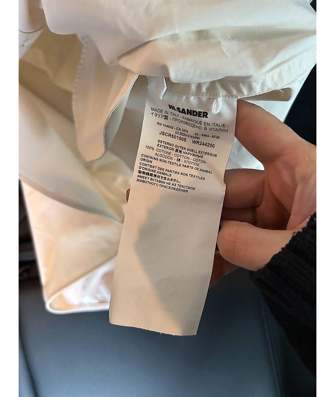JIL SANDER Бежевое хлопковое платье, фото 2