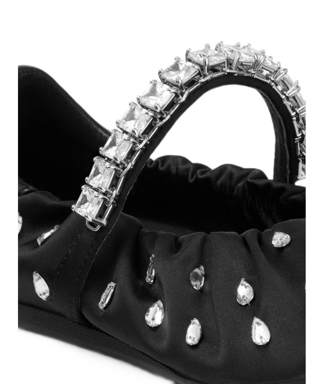 JIMMY CHOO Черные текстильные балетки, фото 2