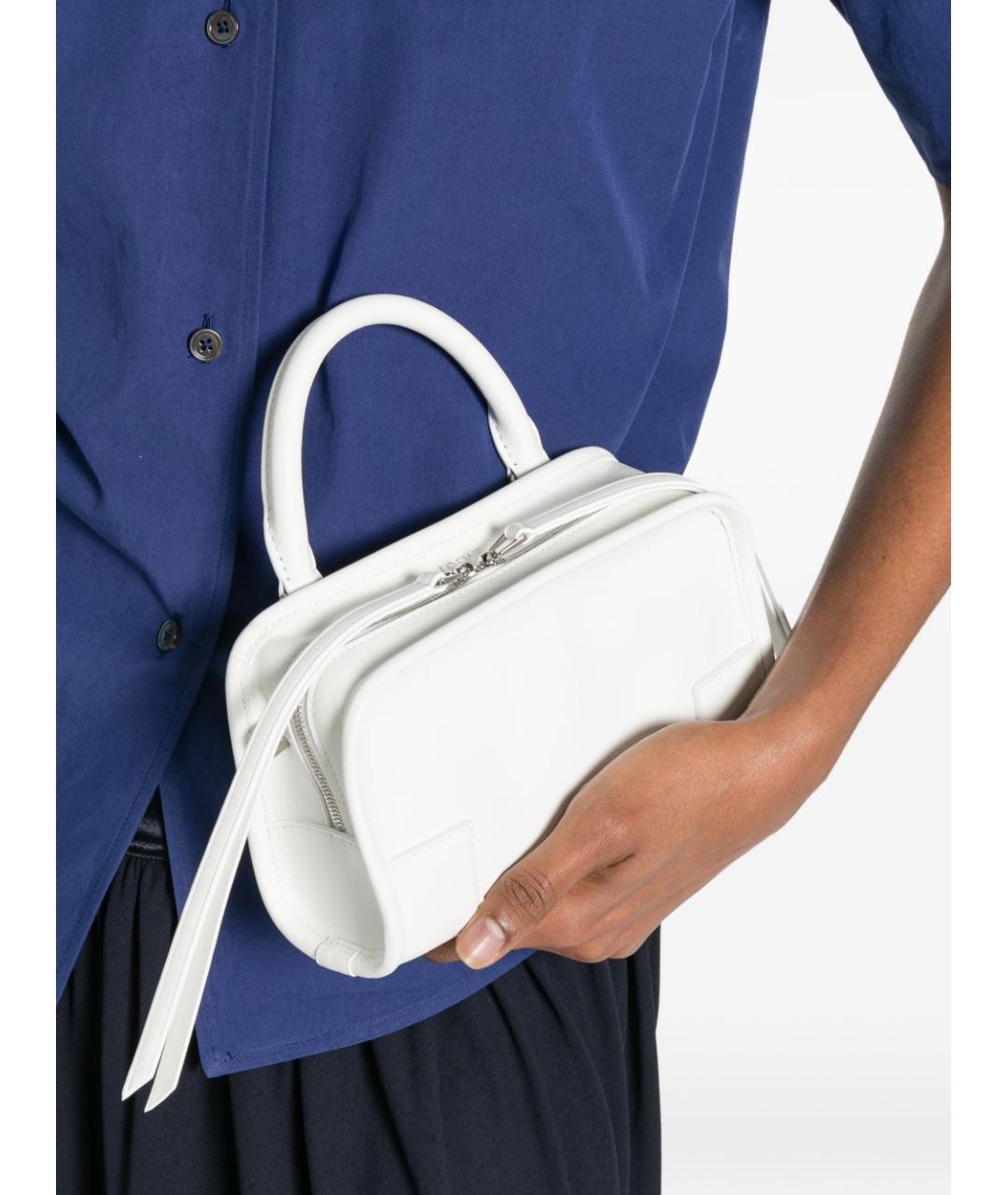 LOEWE Белая кожаная сумка тоут, фото 5
