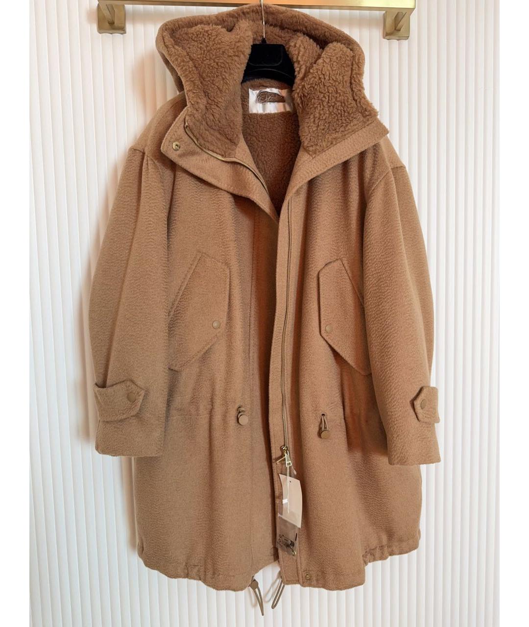 MAX MARA Бежевая кашемировая парка, фото 3