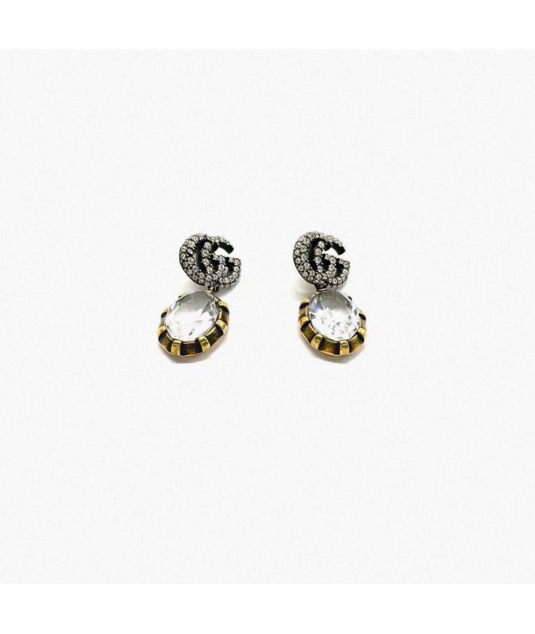 GUCCI Серебряные латунные серьги, фото 5