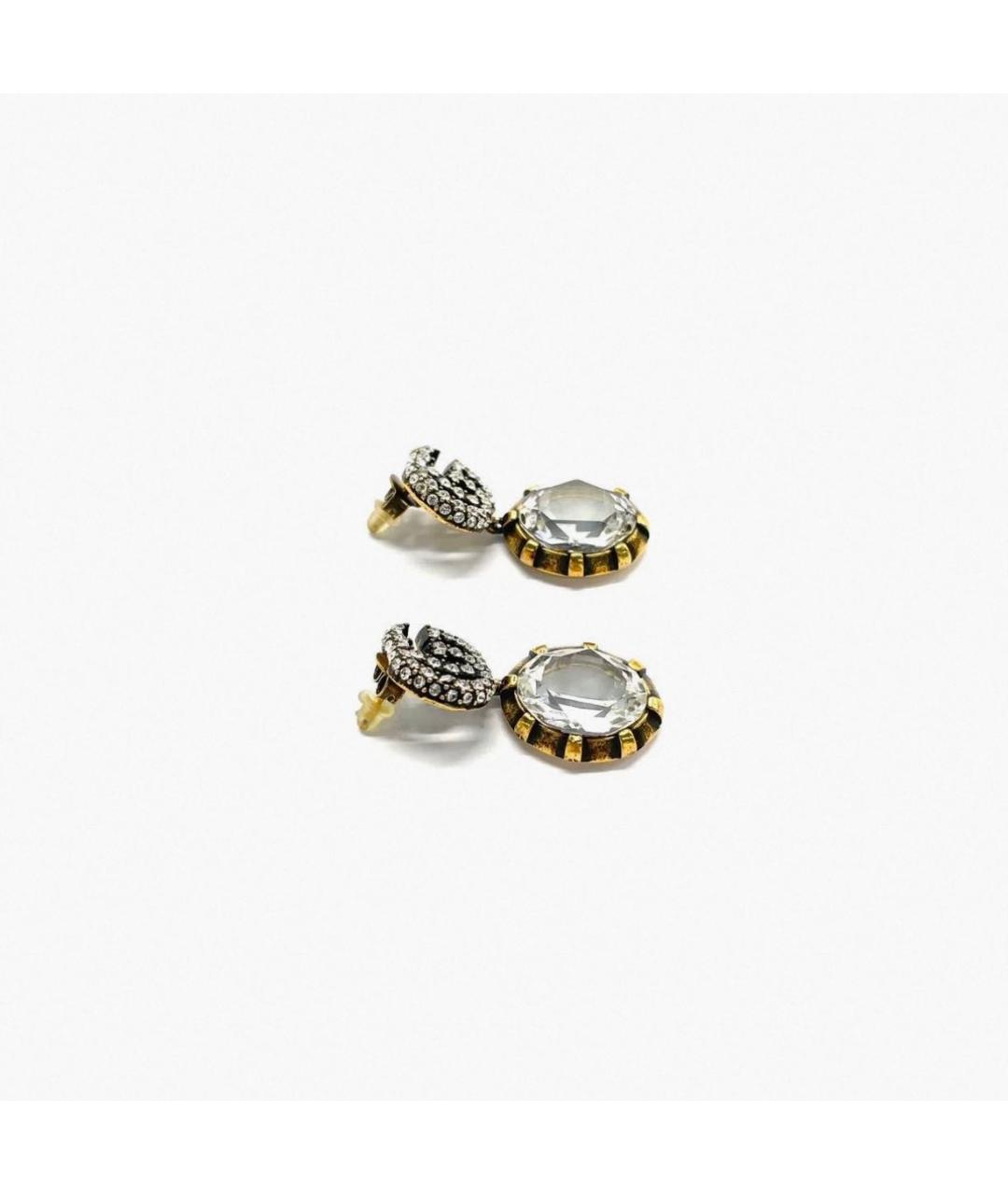 GUCCI Серебряные латунные серьги, фото 7
