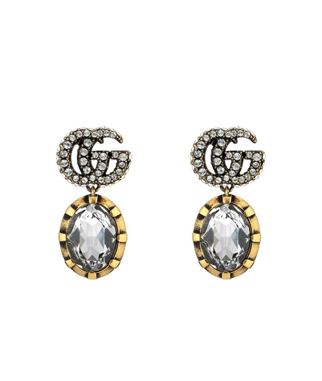 GUCCI Серебряные латунные серьги, фото 9