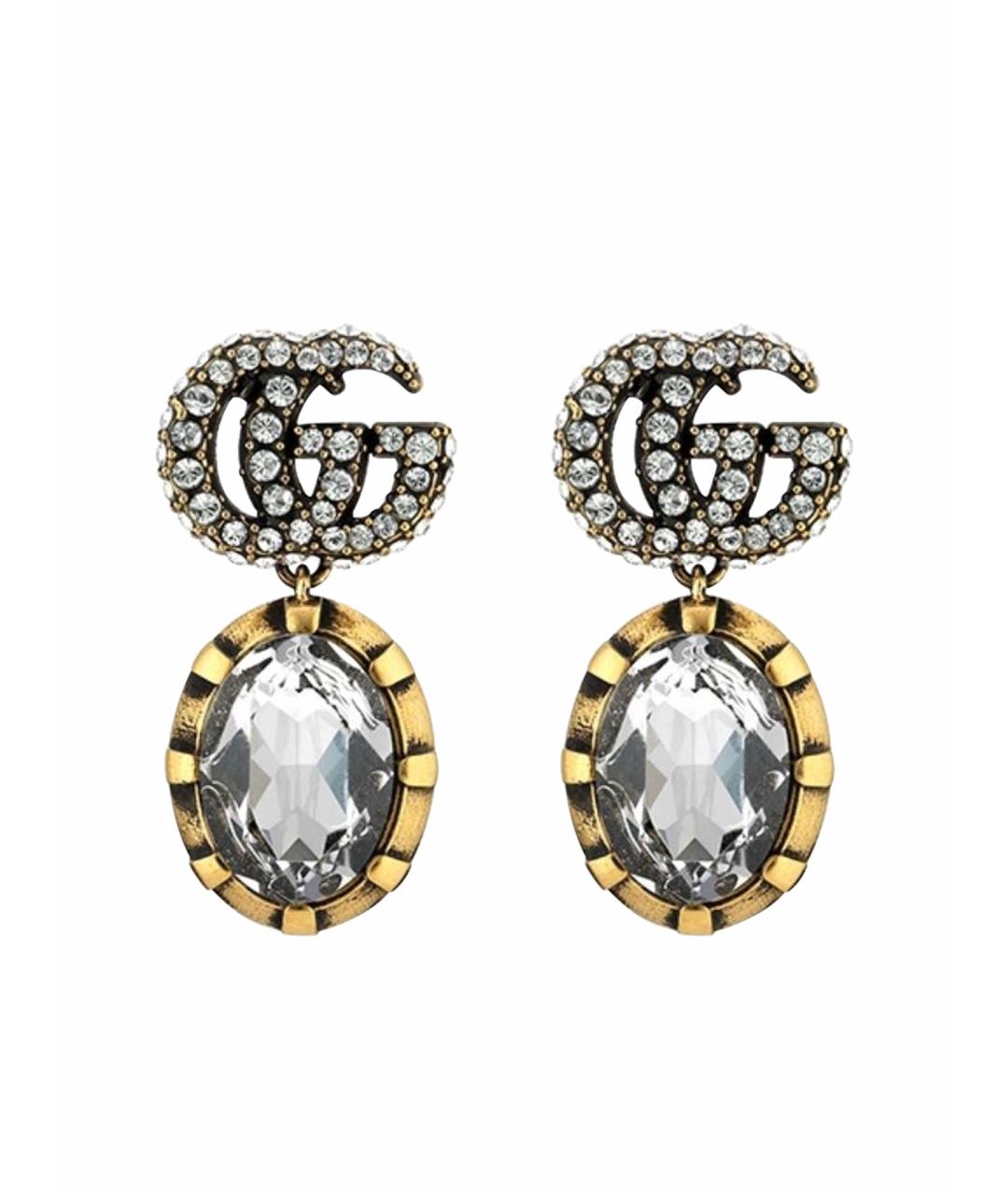 GUCCI Серебряные латунные серьги, фото 1
