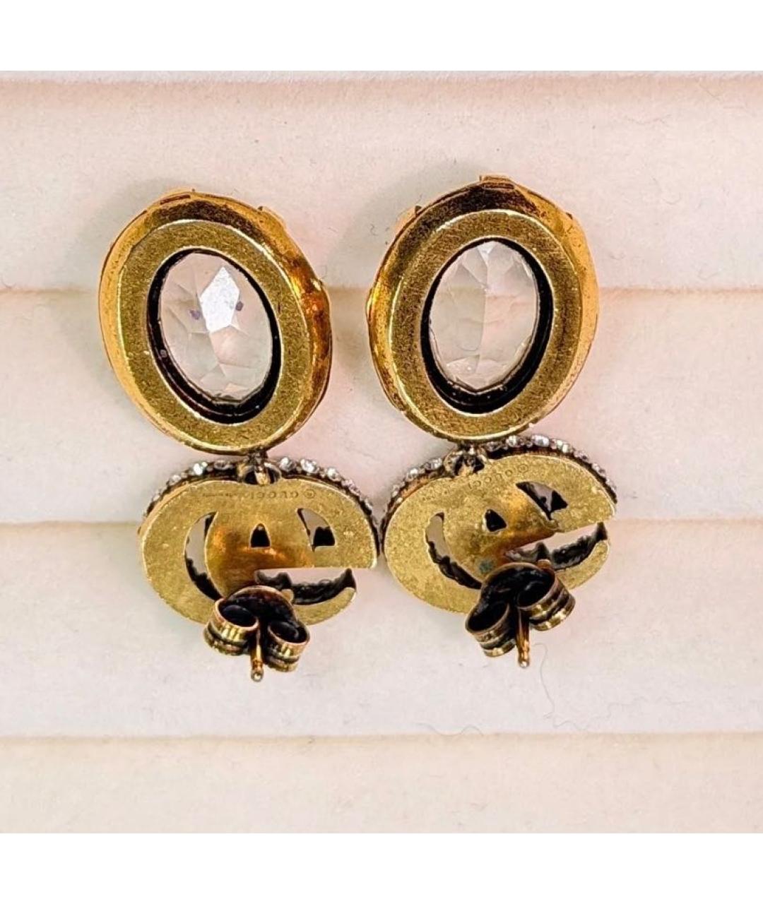 GUCCI Серебряные латунные серьги, фото 3