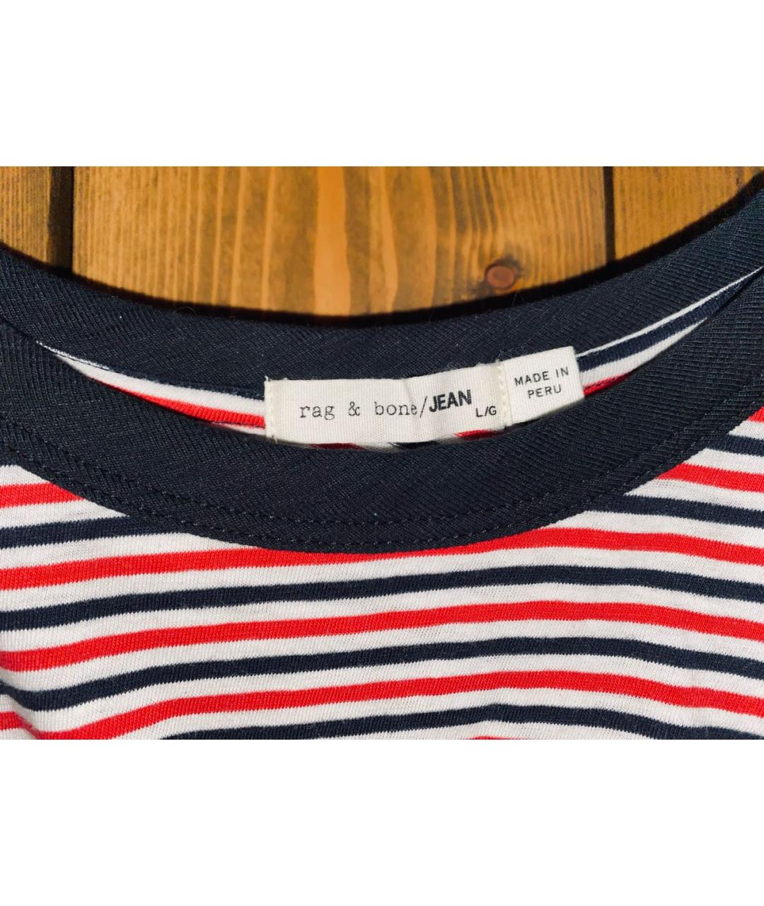 RAG & BONE Мульти хлопковая футболка, фото 3