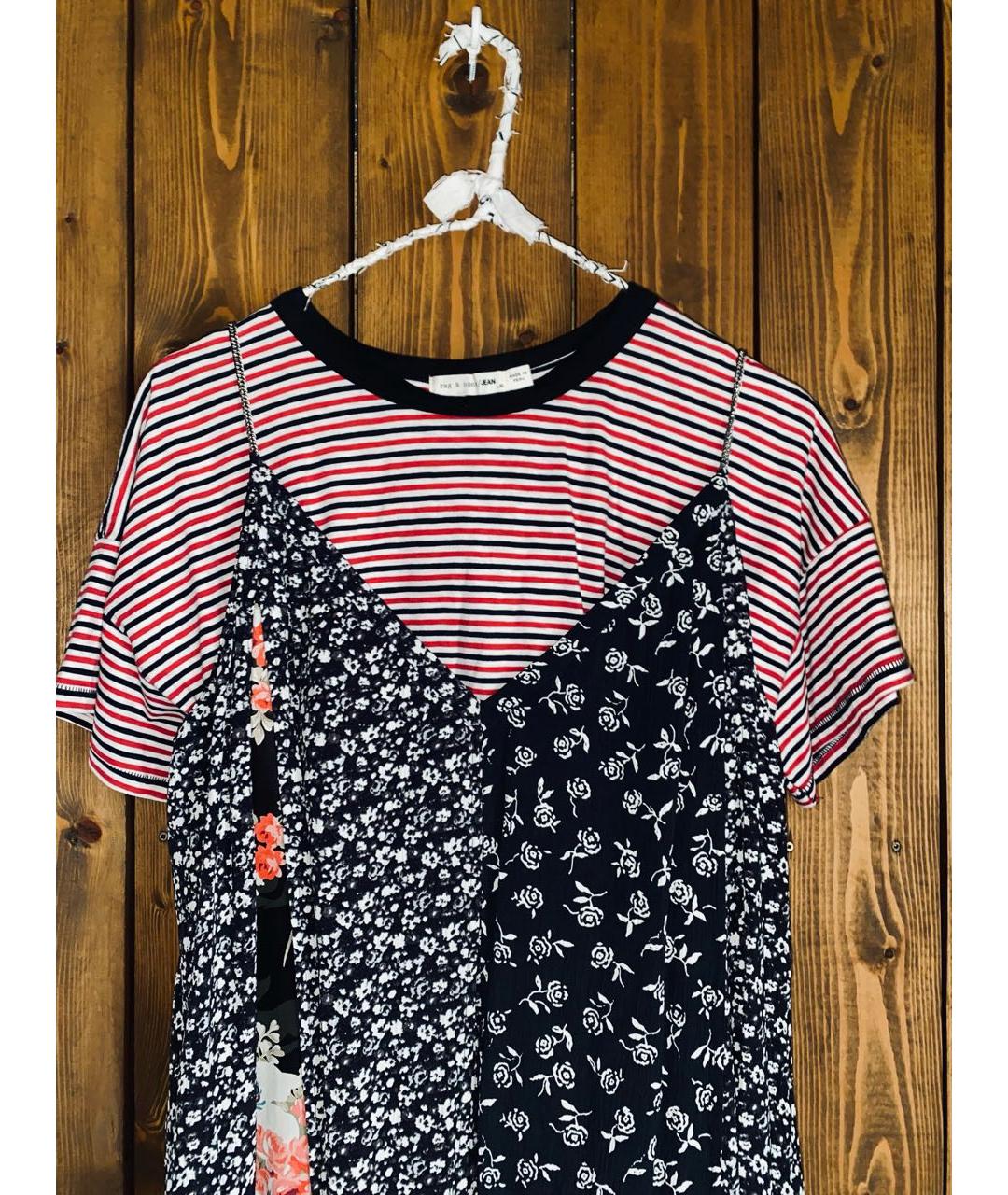 RAG & BONE Мульти хлопковая футболка, фото 7