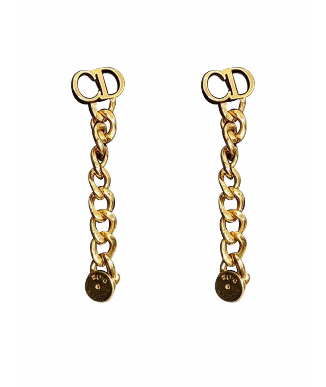 CHRISTIAN DIOR Золотые серьги, фото 1