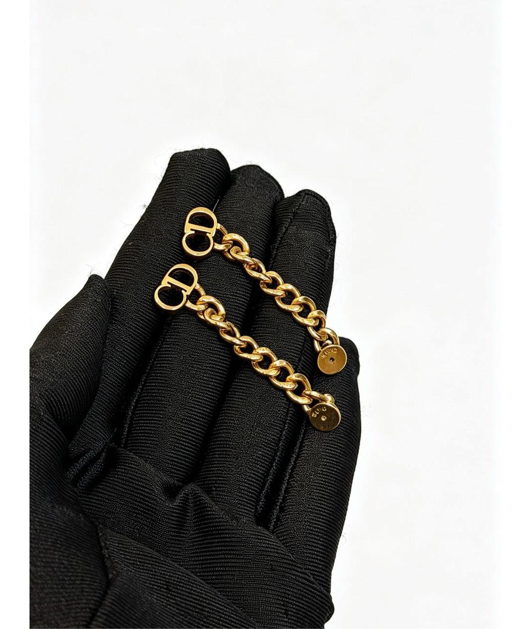 CHRISTIAN DIOR Золотые серьги, фото 2