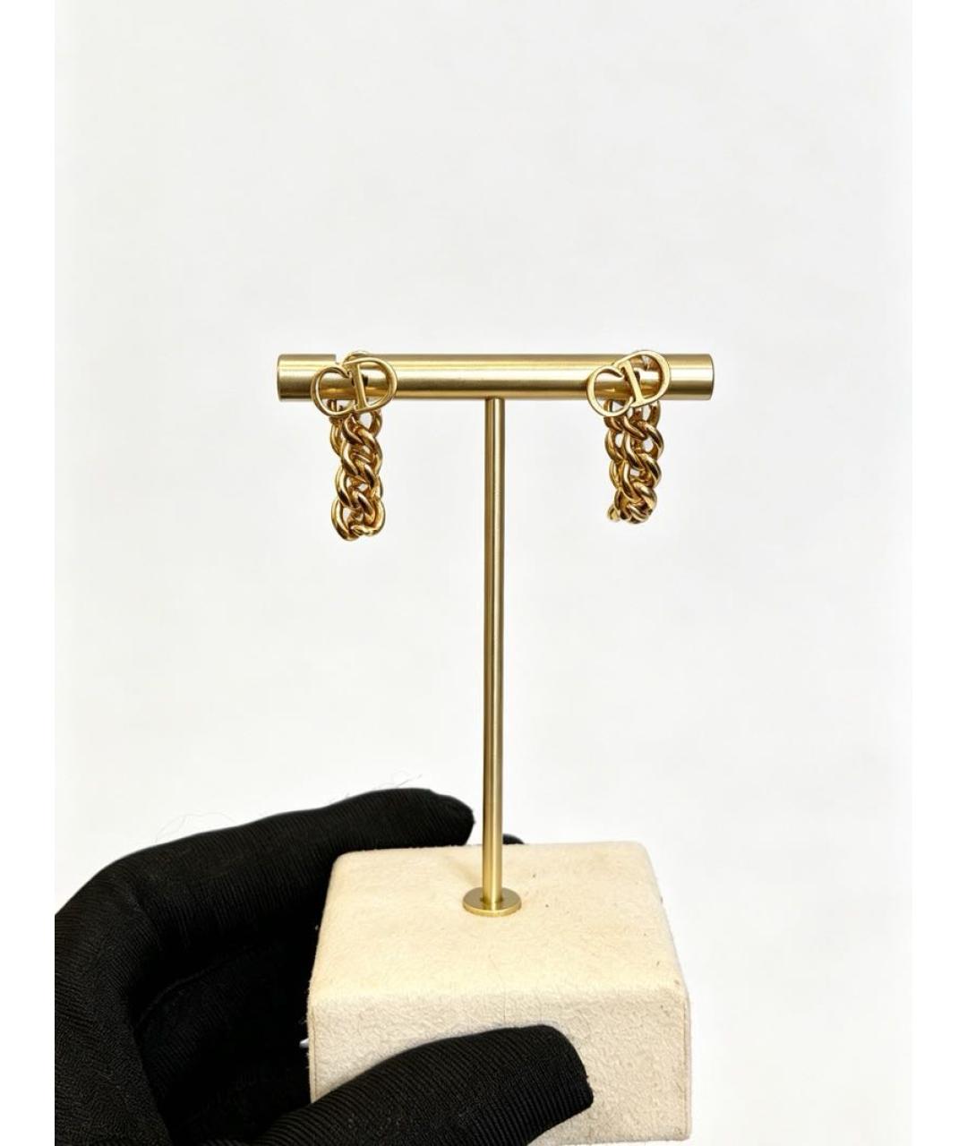 CHRISTIAN DIOR Золотые серьги, фото 4