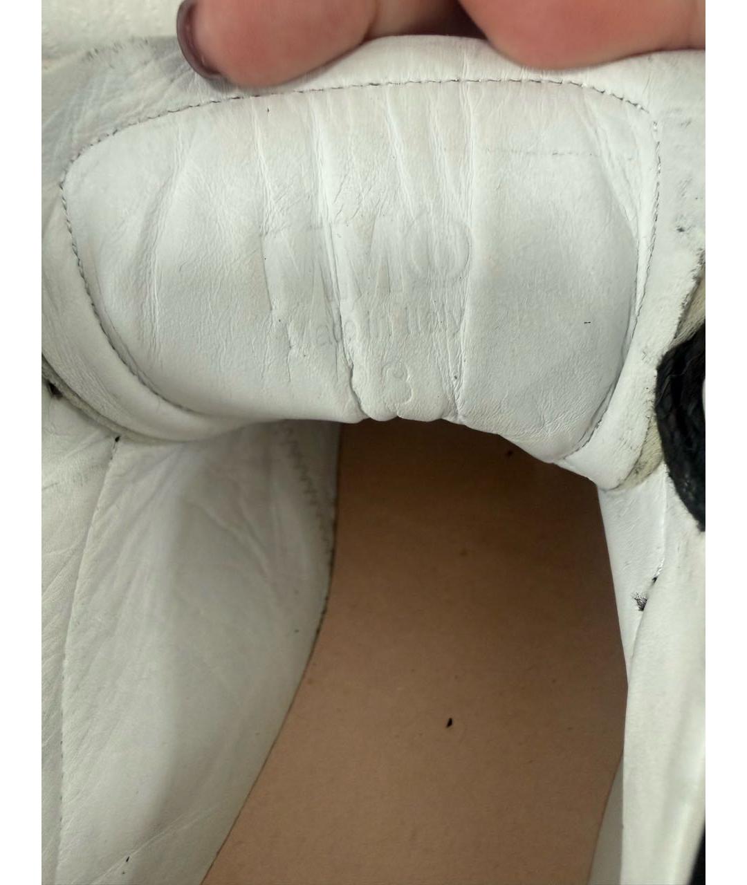 MM6 MAISON MARGIELA Черные кожаные кеды, фото 8