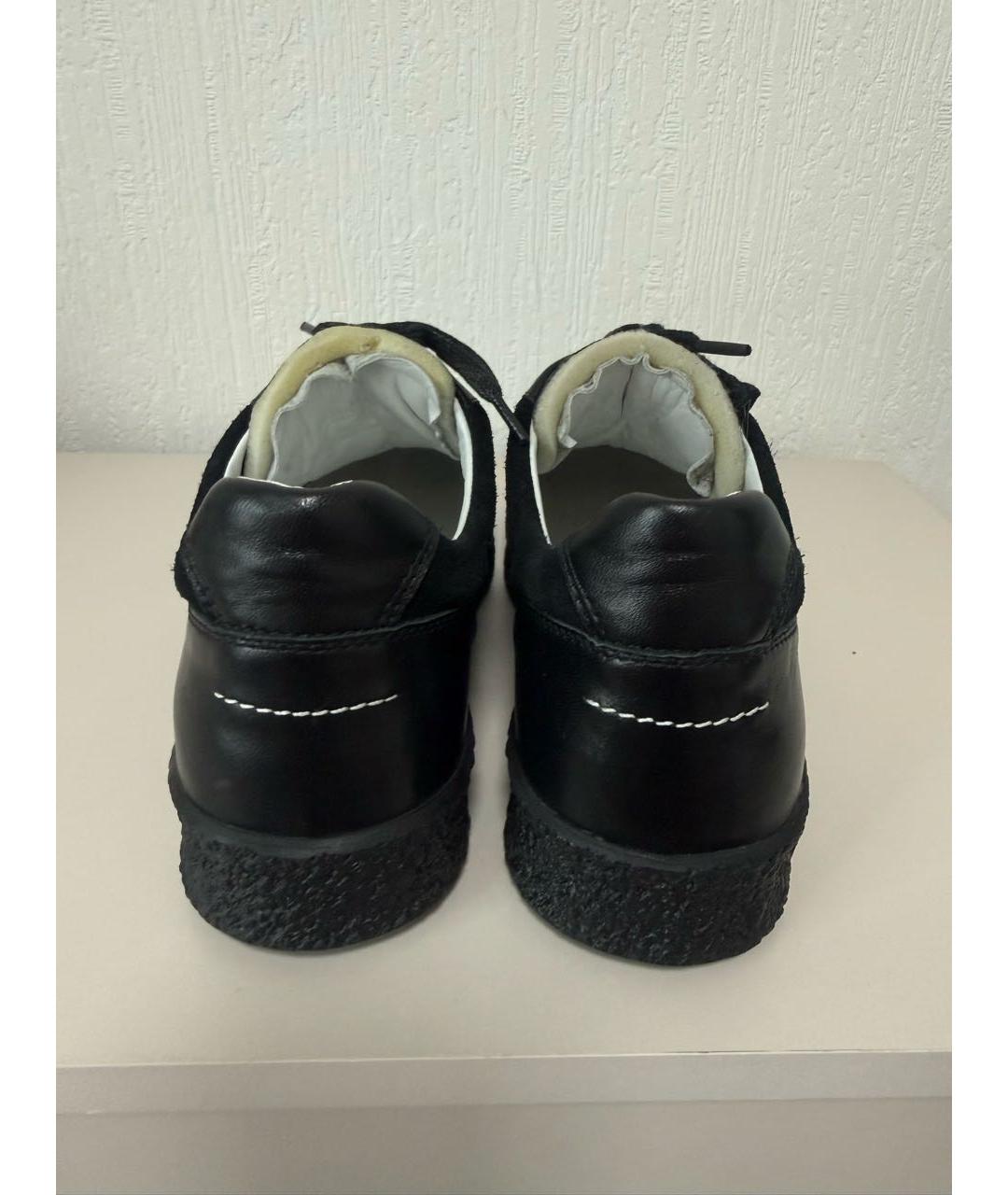 MM6 MAISON MARGIELA Черные кожаные кеды, фото 5
