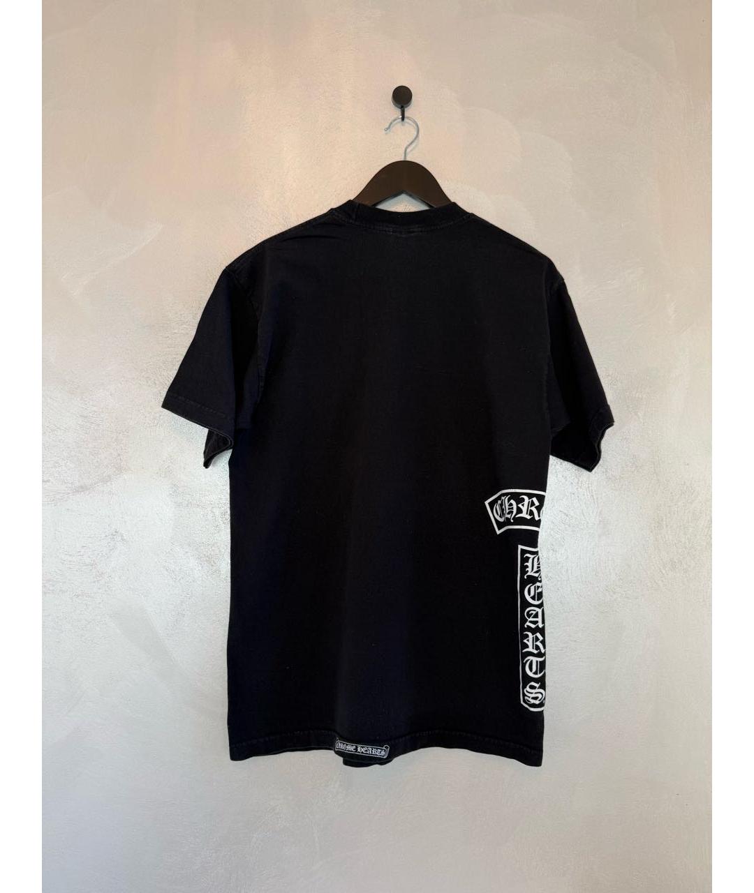 CHROME HEARTS Черная хлопковая футболка, фото 2