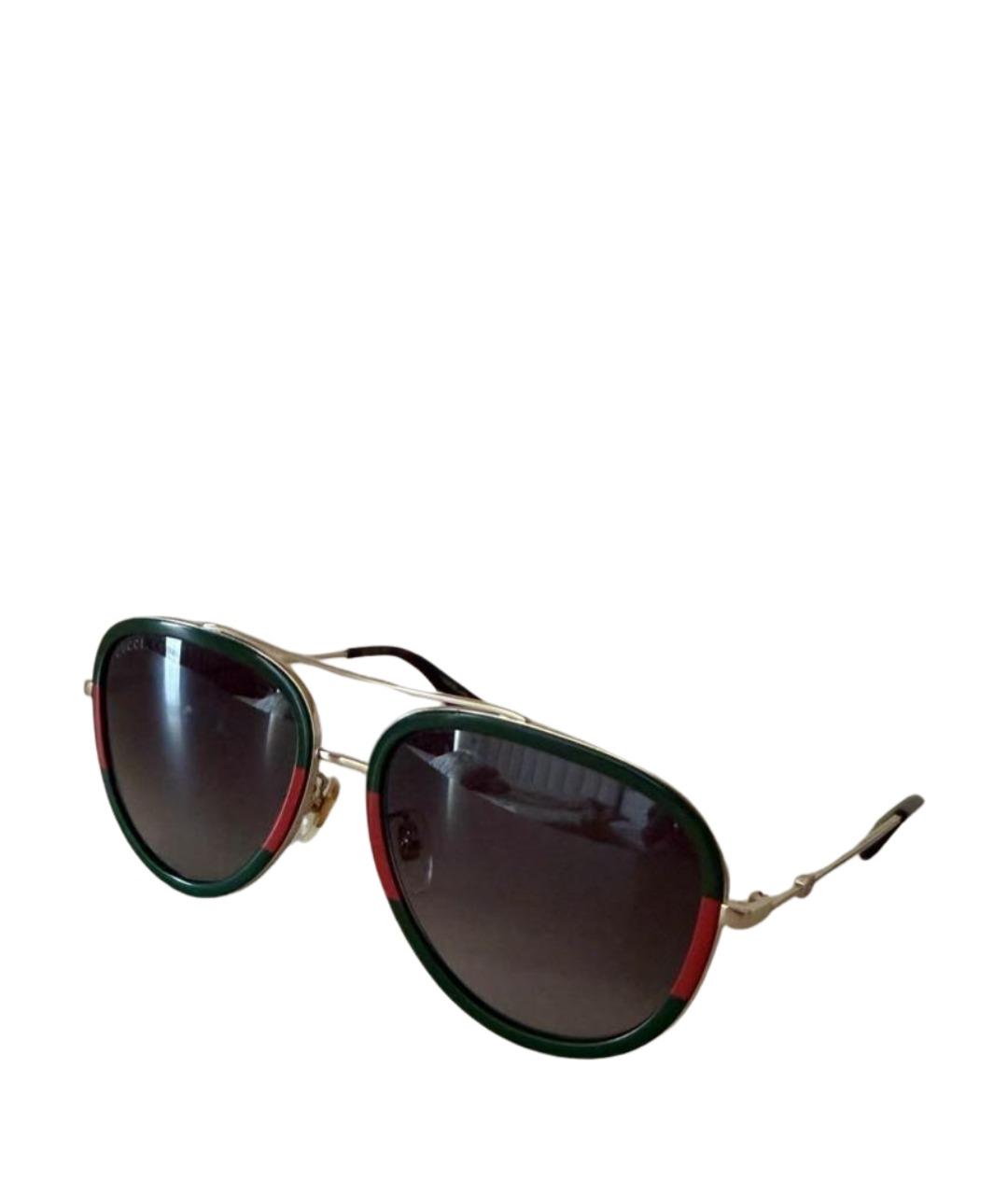 GUCCI Черные пластиковые солнцезащитные очки, фото 1