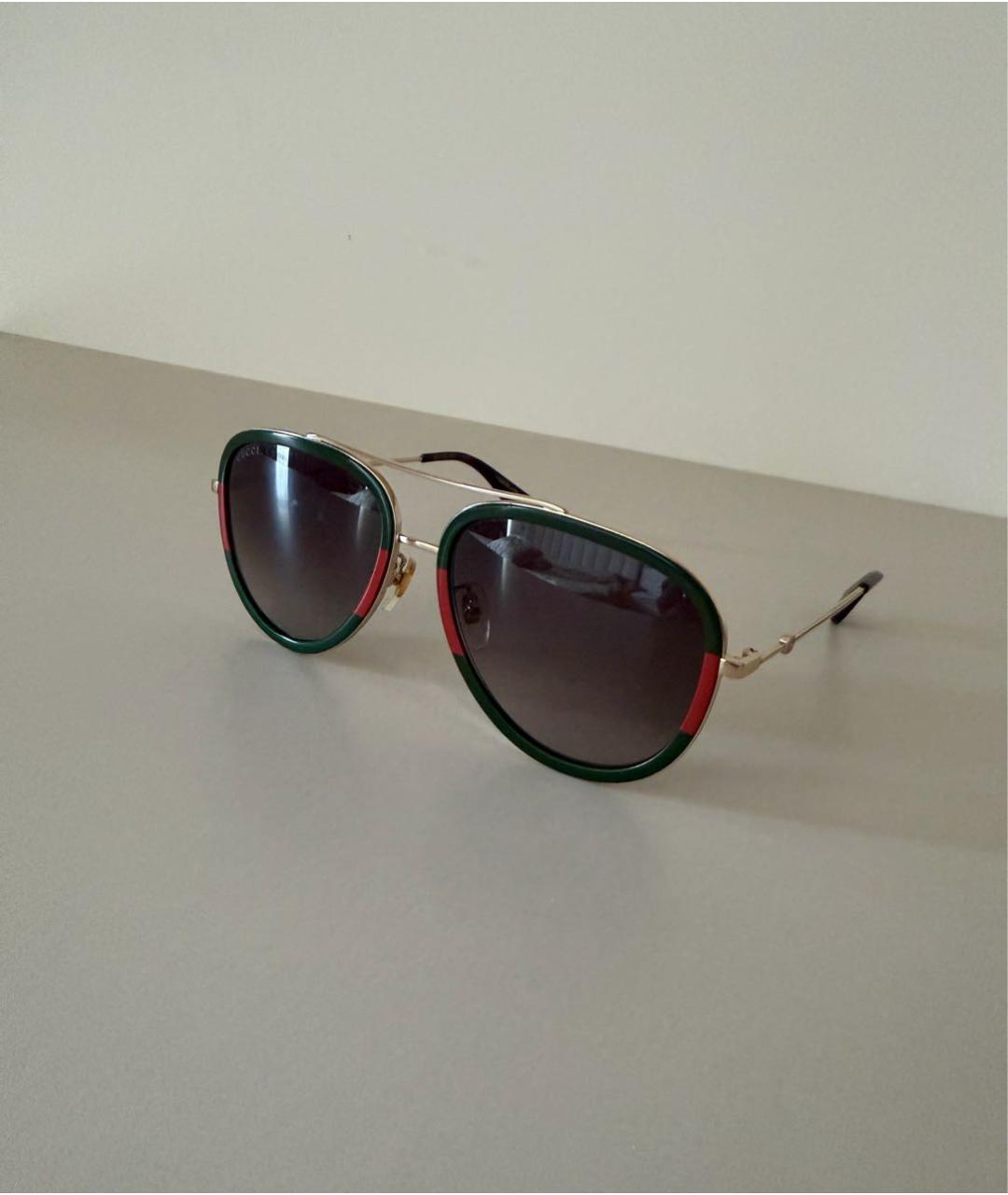GUCCI Черные пластиковые солнцезащитные очки, фото 5