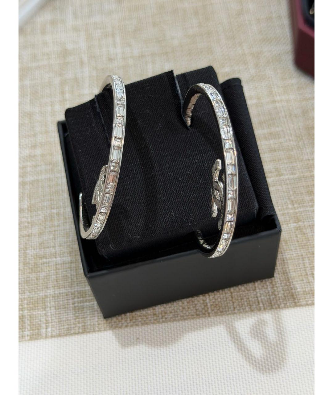 CHANEL Серебряные серьги, фото 2