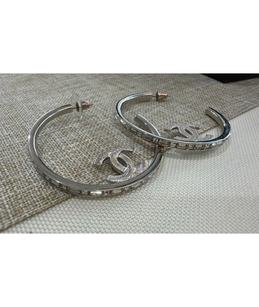 CHANEL Серебряные серьги, фото 4