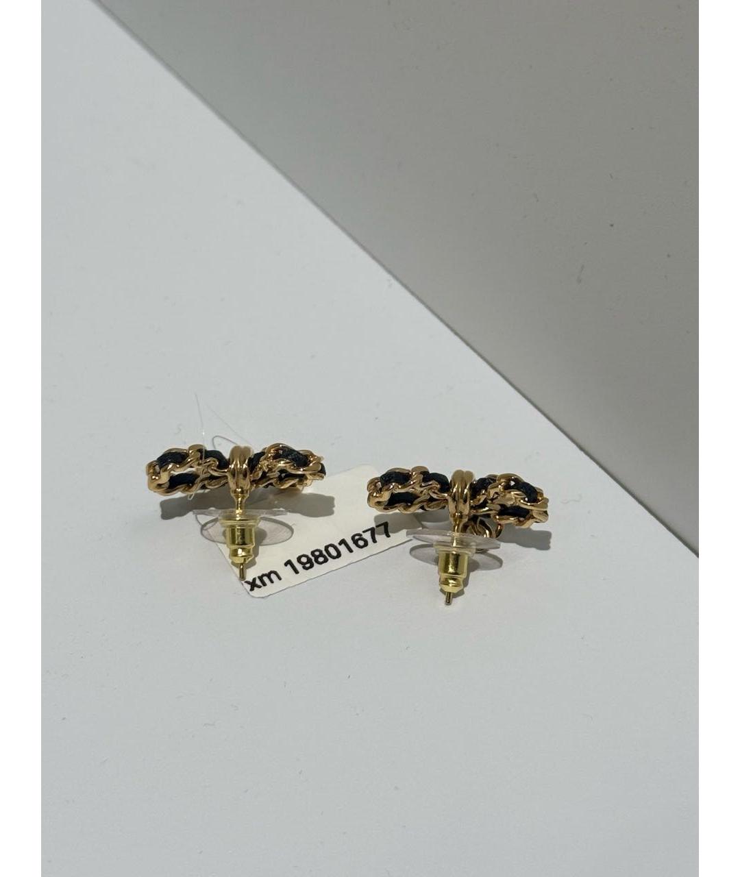CHANEL Золотые серьги, фото 3