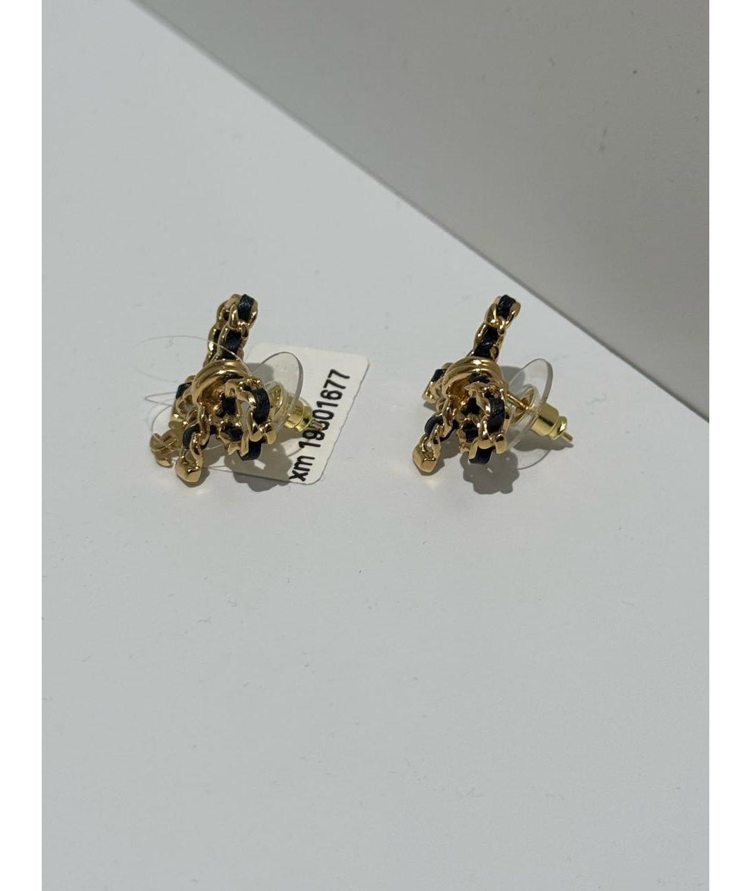 CHANEL Золотые серьги, фото 2