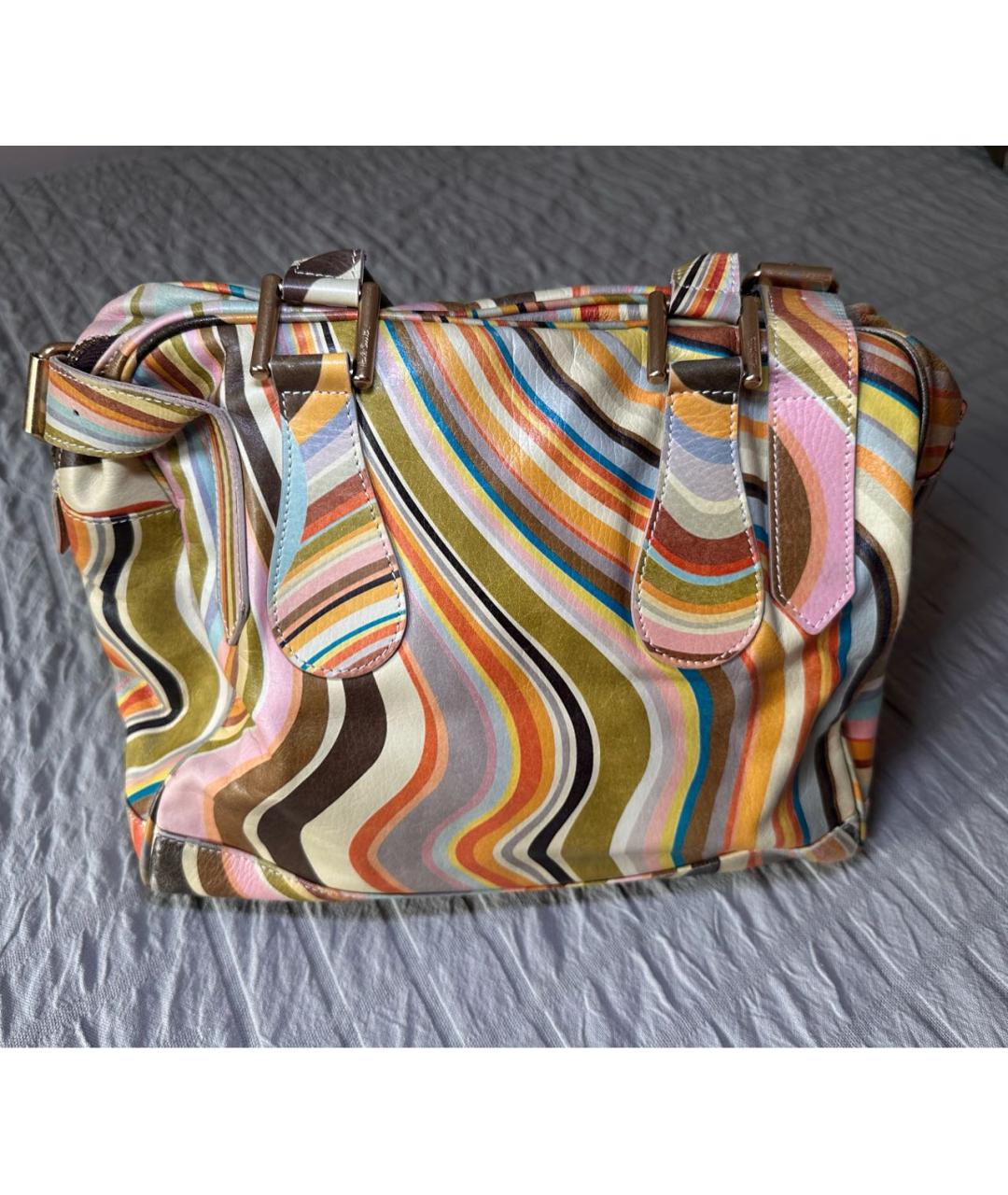 PAUL SMITH Мульти кожаная сумка с короткими ручками, фото 3
