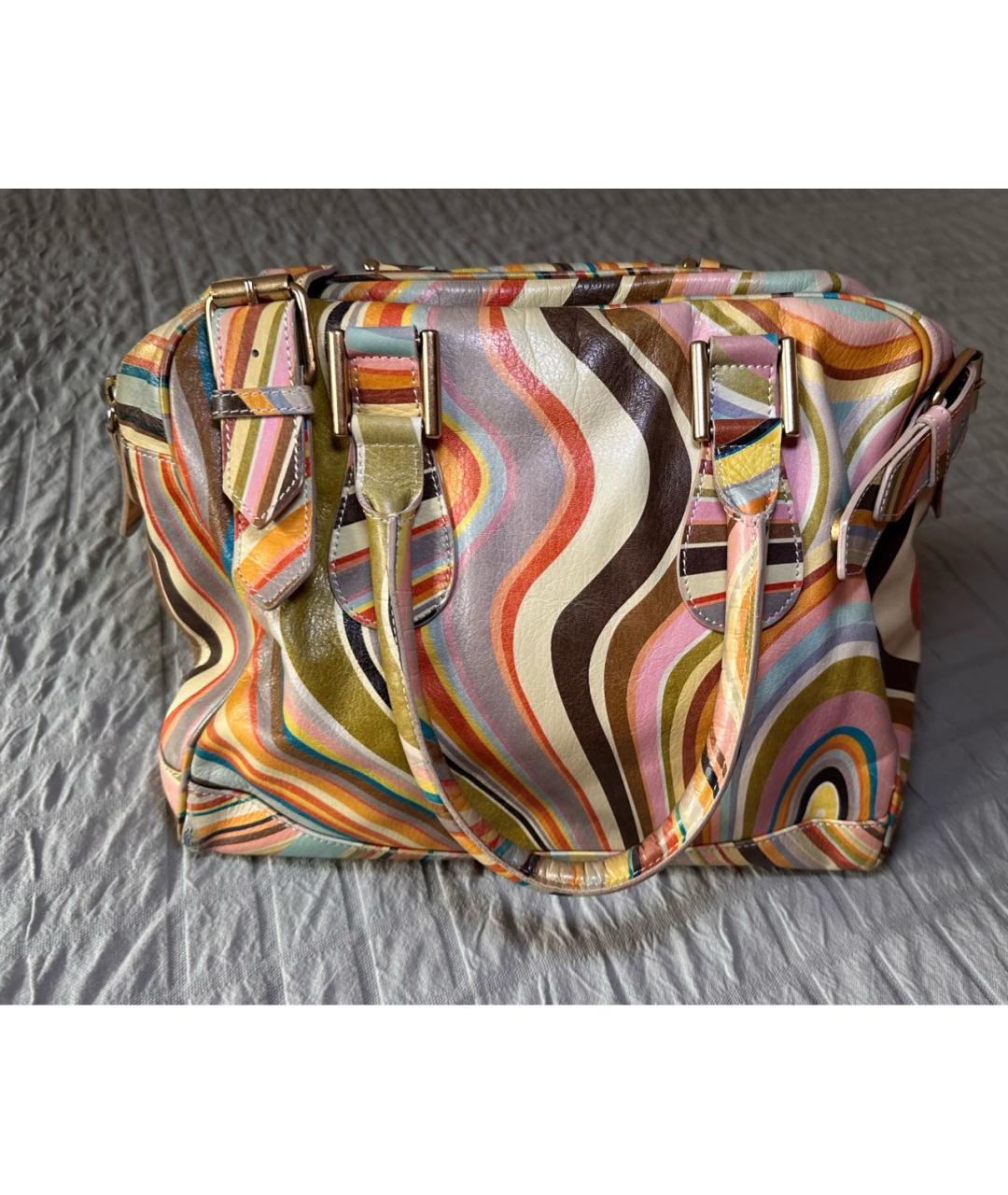 PAUL SMITH Мульти кожаная сумка с короткими ручками, фото 7
