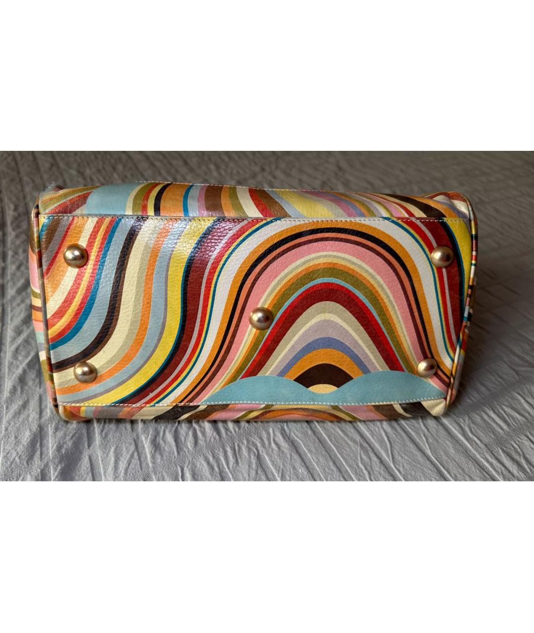 PAUL SMITH Мульти кожаная сумка с короткими ручками, фото 6