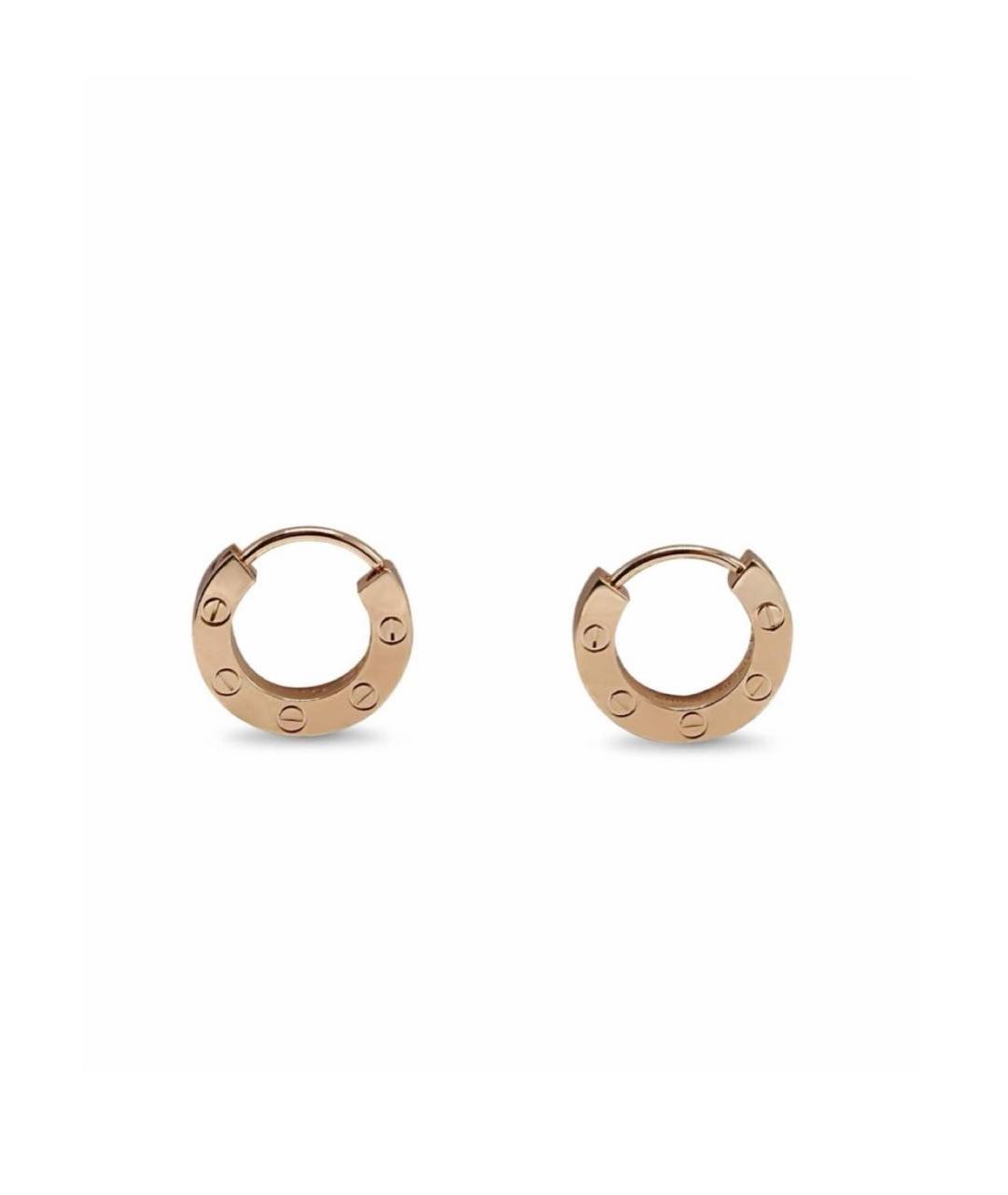 CARTIER Золотые серьги из розового золота, фото 4