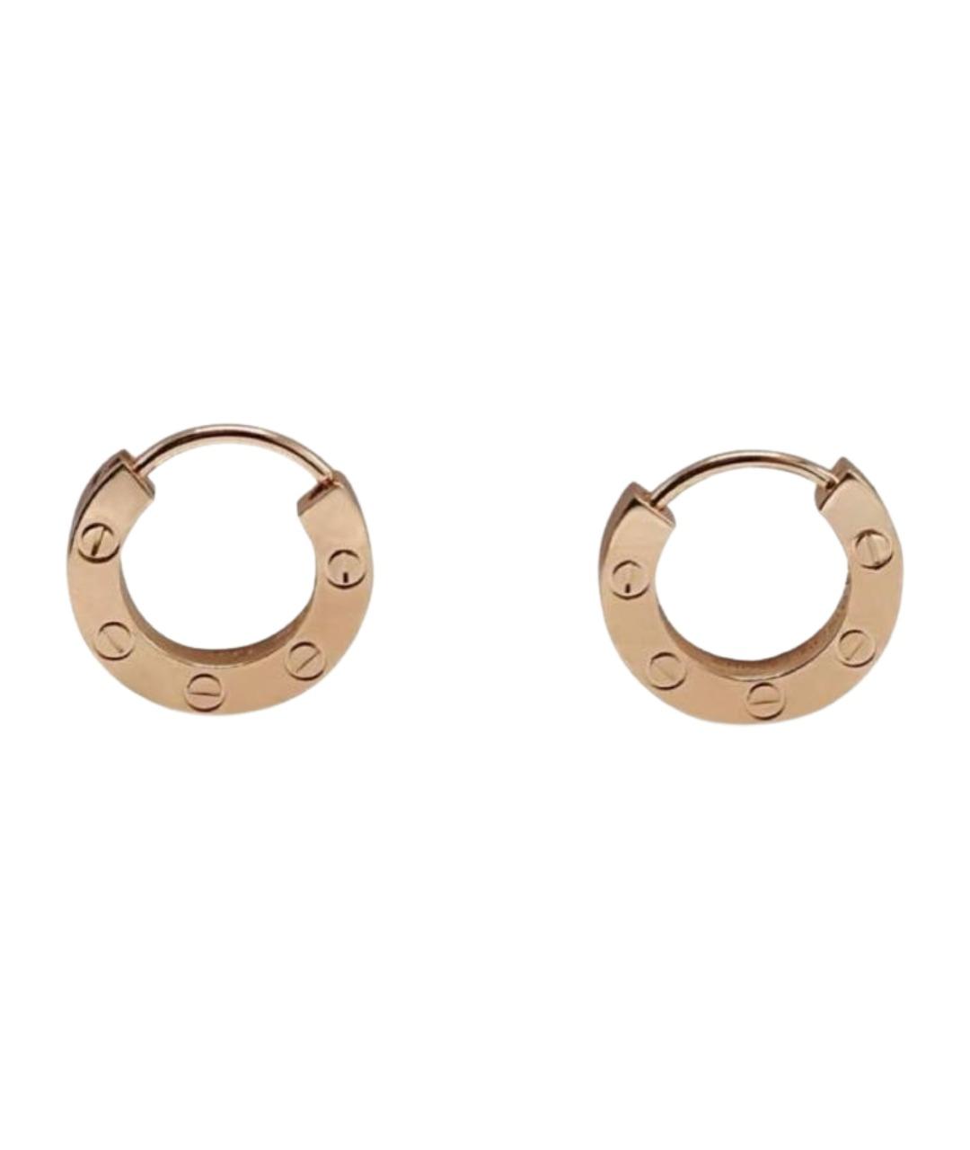 CARTIER Золотые серьги из розового золота, фото 1