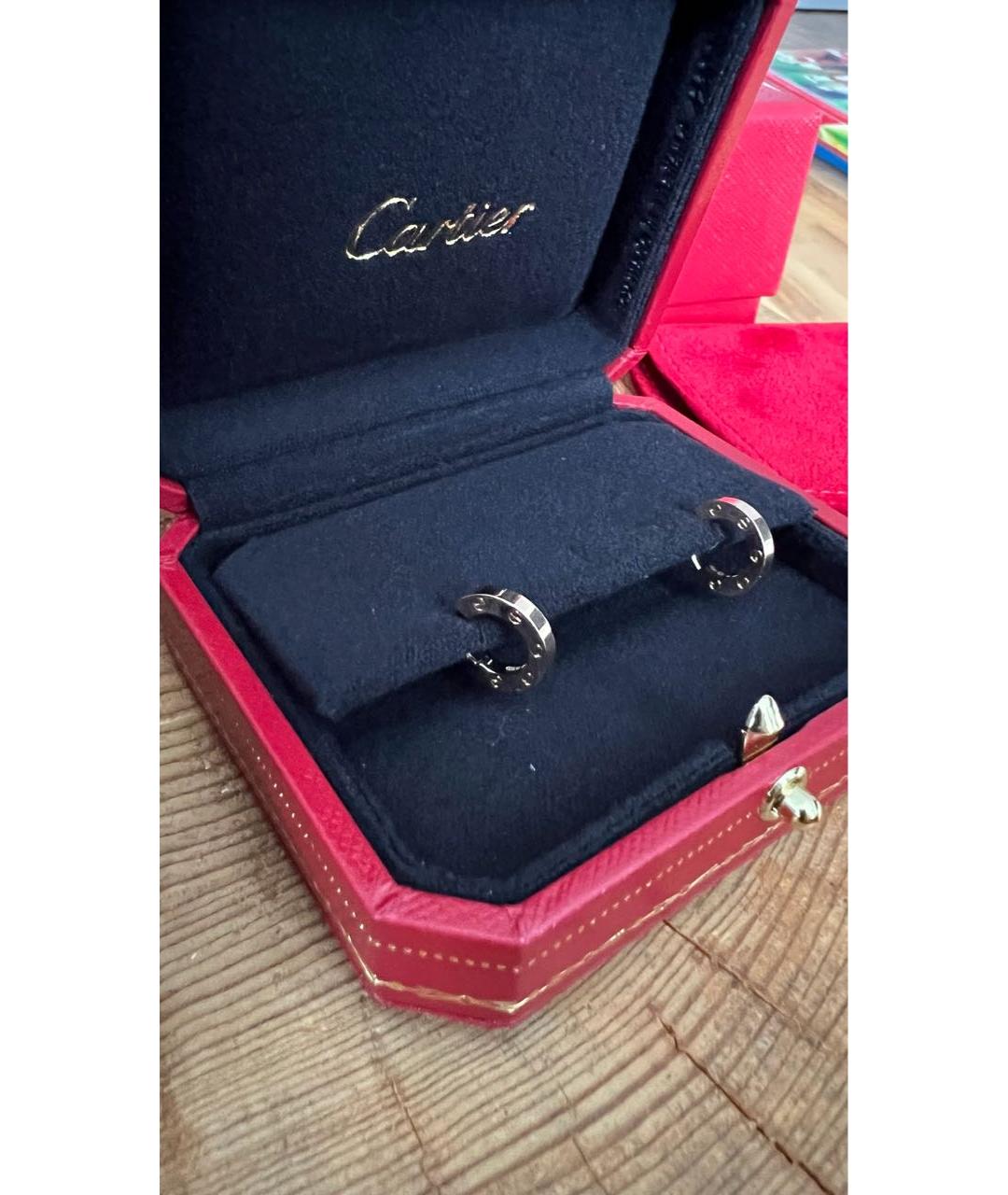 CARTIER Золотые серьги из розового золота, фото 3