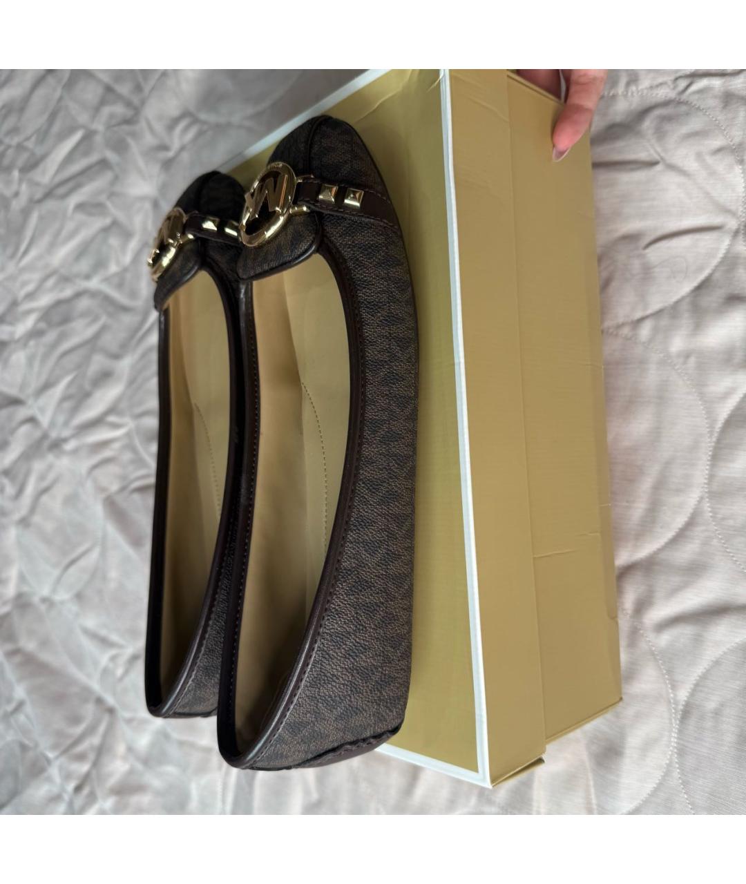 MICHAEL MICHAEL KORS Коричневые балетки, фото 6