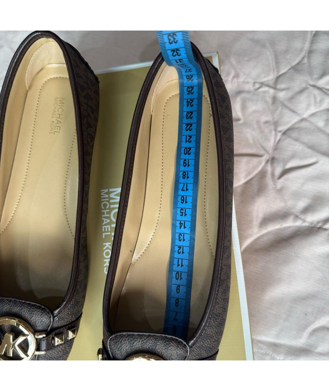 MICHAEL MICHAEL KORS Коричневые балетки, фото 5