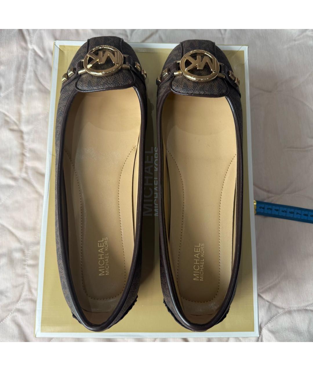 MICHAEL MICHAEL KORS Коричневые балетки, фото 3