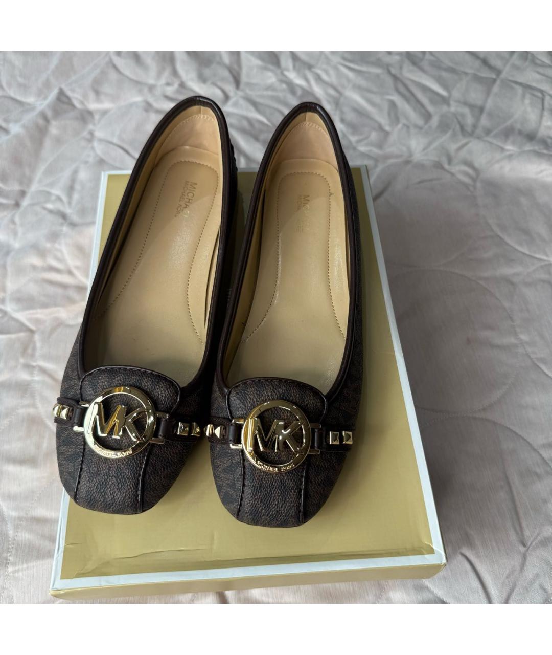 MICHAEL MICHAEL KORS Коричневые балетки, фото 2