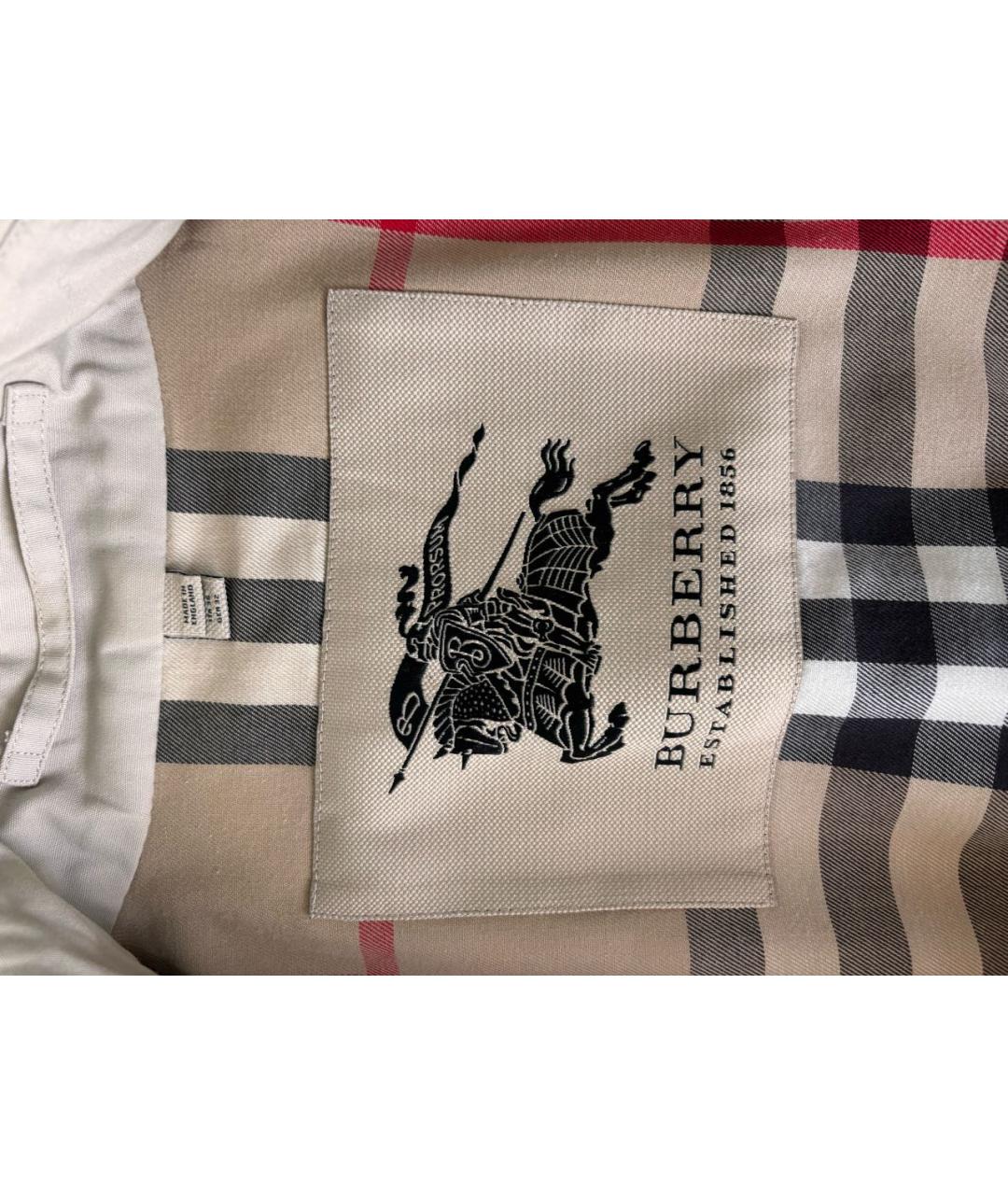 BURBERRY Бежевый тренч/плащ, фото 3