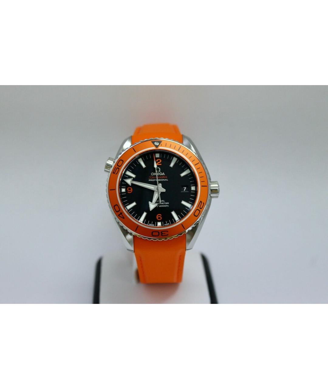 OMEGA Черные часы, фото 2