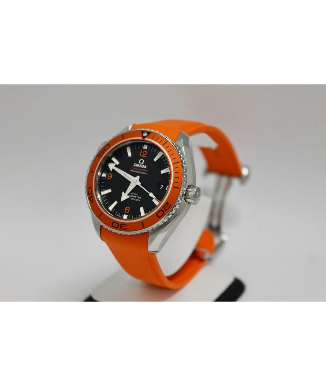 OMEGA Черные часы, фото 3