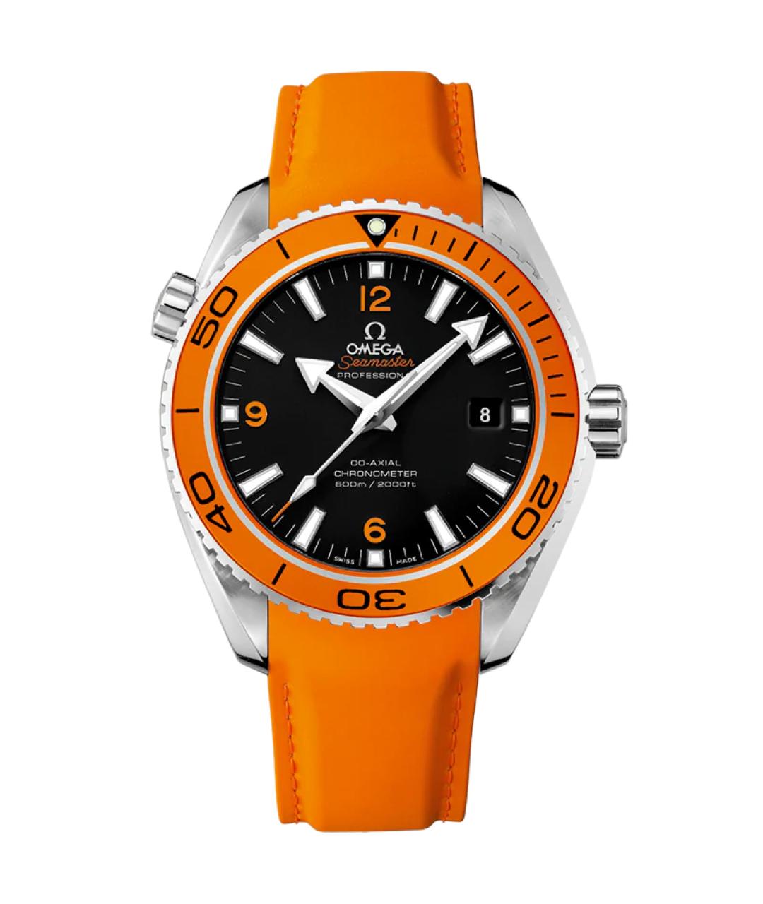 OMEGA Черные часы, фото 6