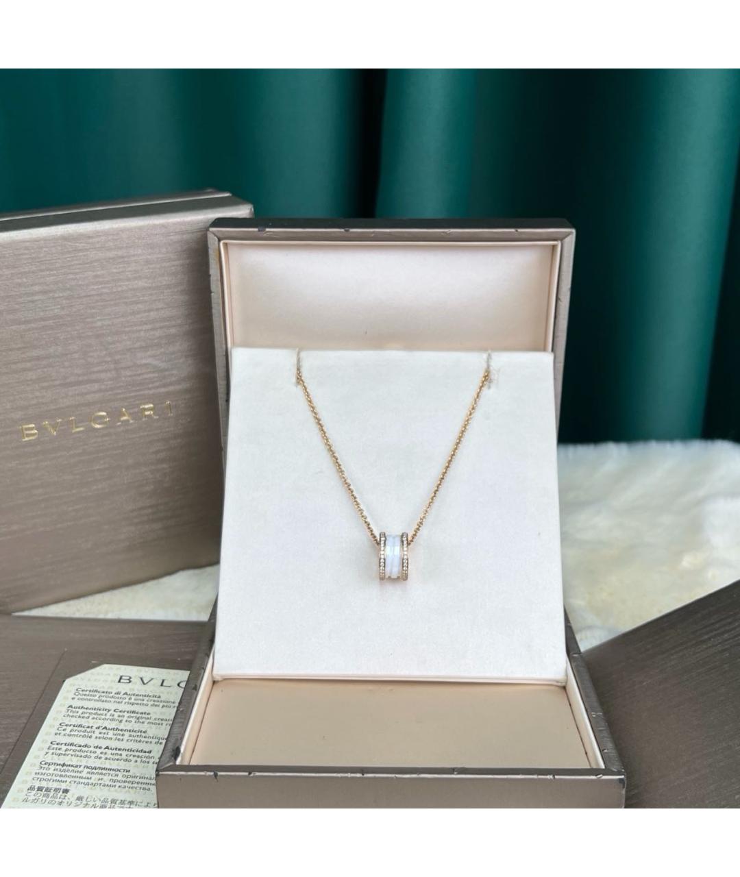 BVLGARI Золотая подвеска из розового золота, фото 5
