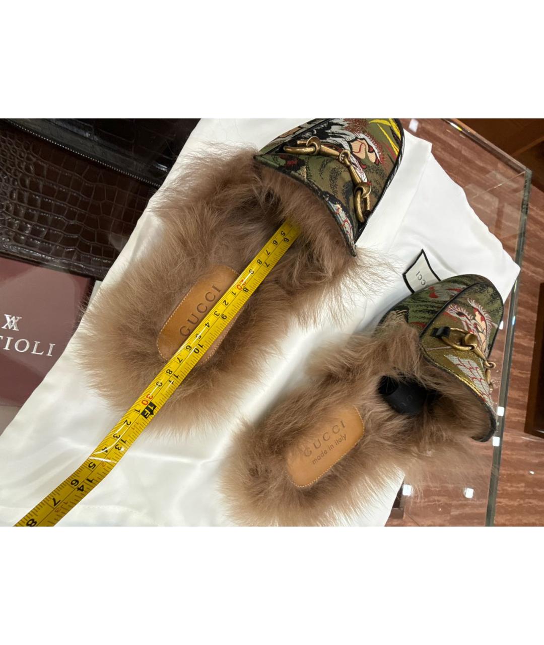 GUCCI Зеленые лоферы, фото 6