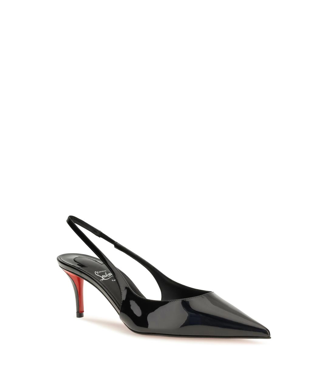 CHRISTIAN LOUBOUTIN Черные туфли из лакированной кожи, фото 2